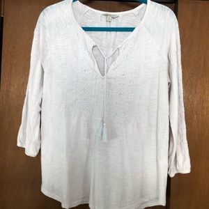 Lucky brand embroidered top